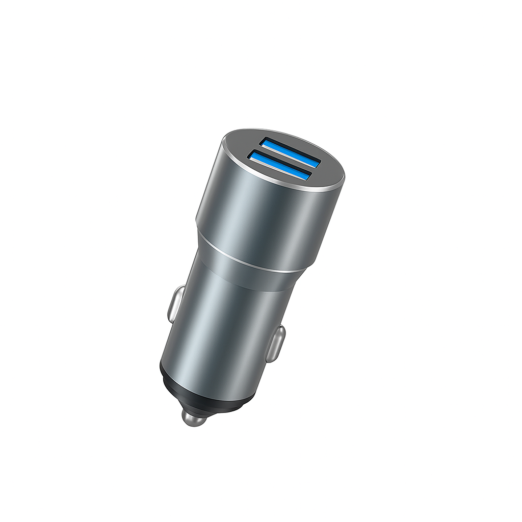 ASPOR A931 Metal Car Charger | Small Steel Gun Edition