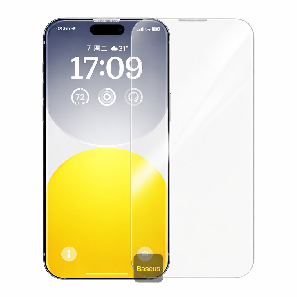 Baseus iPhone 15 Pro Max HD Clear Tempered Glass