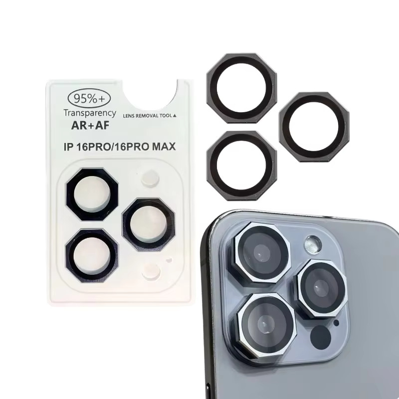 iPhone 16 Pro / 16 Pro Max Diamond AR + AF Camera Lens (Premium Quality)